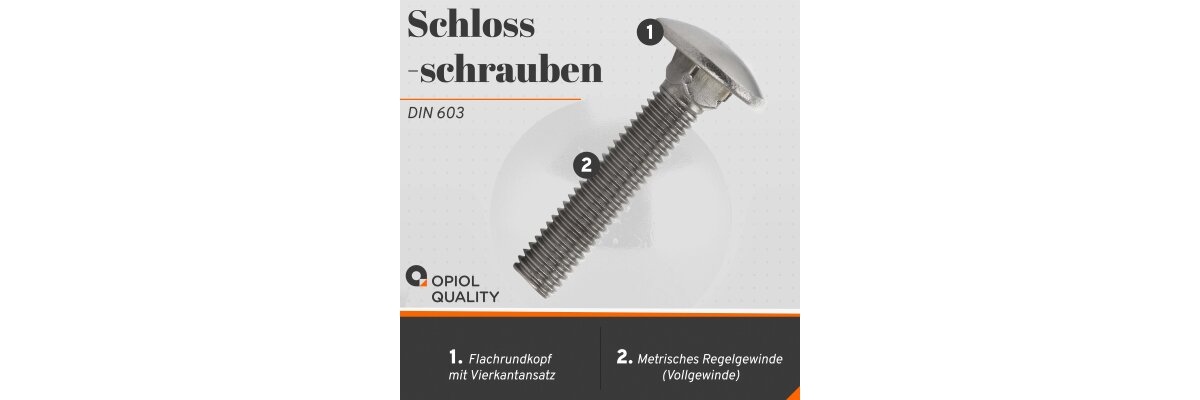 Die Vorteile von Schlossschrauben DIN 603 - 