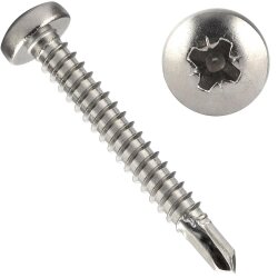 Bohrschrauben mit Linsenkopf Z Form, Pozidriv DIN 7504...