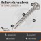 Bohrschrauben mit Linsenkopf Form, Innensechsrund DIN 7504 Edelstahl A2