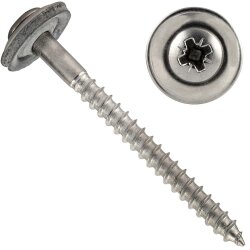 Spenglerschrauben POZI "Z" mit U-Scheibe (15mm)...