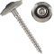 Spenglerschrauben mit Innensechsrund (TX) und U-Scheibe (20 mm) ähnl. DIN 7995 Edelstahl A2