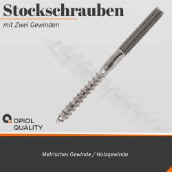 Stockschrauben Edelstahl A2