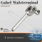 Gabel-Walzterminal für D=4 geschweißt, Edelstahl A4