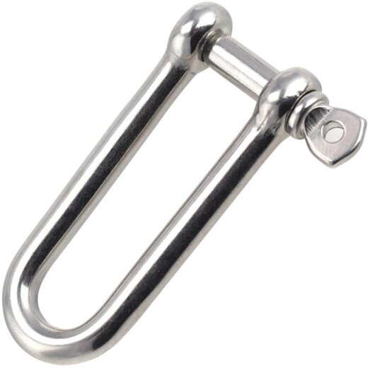Schäkel lang D=8 ähnl. DIN 82101 Edelstahl A4