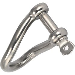 Schäkel gedreht D=6 Edelstahl A4