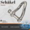 Schäkel gedreht D=6 Edelstahl A4