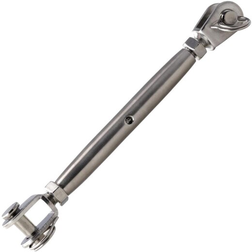 Wantenspanner M6 Gabel/Gabel geschwei&szlig;t, geschlossen, Edelstahl A4