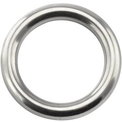 Ring 4x25 geschweißt, poliert, Edelstahl A4