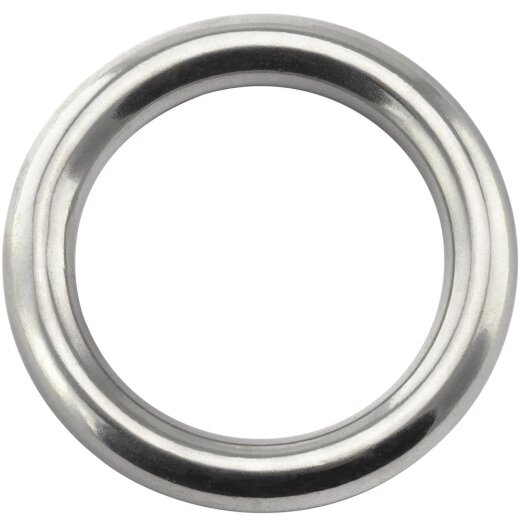 Ring 6x40 geschweißt, poliert, Edelstahl A4