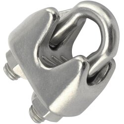 Drahtseilklemme für D=4 mm hohe Form ähnl. DIN...