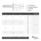 Dichtblindnieten mit Flachkopf, gerillter Nietdorn ISO 16585 A2/SSt