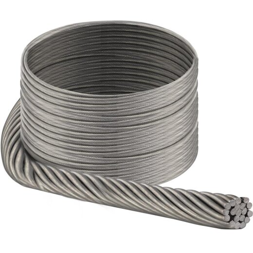 5,0 mm Drahtseil 1x19 hart, Edelstahl A4