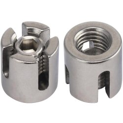 Kreuzklemme Offen 5mm Edelstahl A4