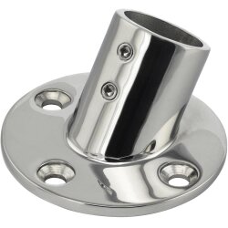 Relingfuss 60°  Rund 22mm