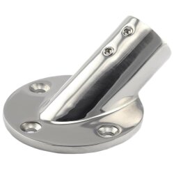 Relingfuss 30°  Rund 22mm