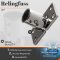 Relingfuss 90° Edelstahl A4 25 mm