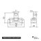 Bimini Swivel 70x25x50 mm Deck Hinge
