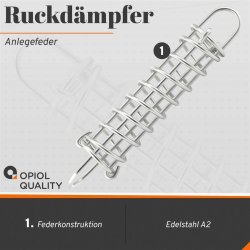 Ruckd&auml;mpfer 59mm Edelstahl A4