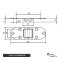 Scharniere Tisch 30x80x2 mm Edelstahl A2