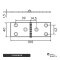 Scharniere 100x40x1,5 mm Edelstahl A2