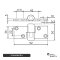Scharnier links 92x36x5 mm