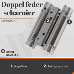 Federscharnier Doppel 10 mm