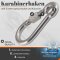 Karabinerhaken mit Mutter und Kausche 60 mm