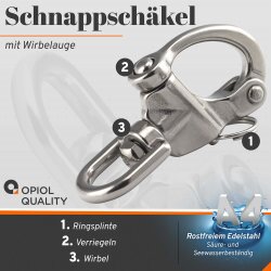 Schnappschäkel 70 mm