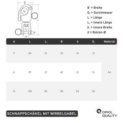 Schnappschäkel 92 mm