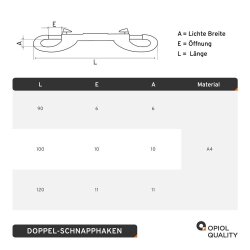 Schnapphaken 90 mm
