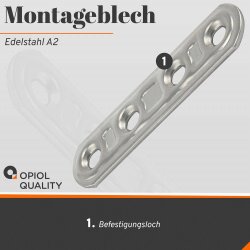 Montageblech 99mm