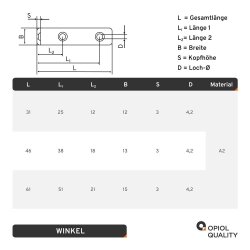Winkel 31 mm