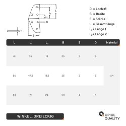 Winkel 80 mm