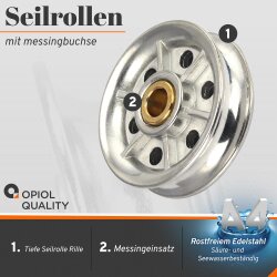 Seilrollen 75 mm