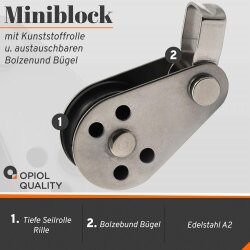 Mini-Block mit Bügel 25 mm