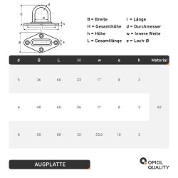 Augplatte Typ C 80 mm
