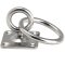 Augplatte mit Wirbel und Ring Typ B 40x40 mm