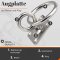 Augplatte mit Wirbel und Ring Typ C 50x50 mm