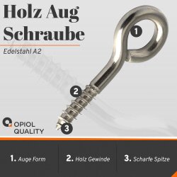 Holz Aug Schraube 3x28mm