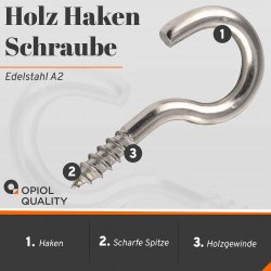 Holz-Hakenschraube 3,5x35 mm