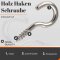 Holz Haken Schraube 4,5x48mm