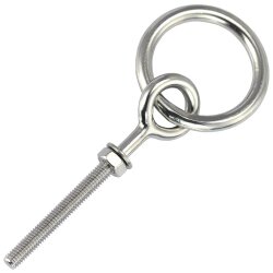 Augbolzen mit Ring M8 Edelstahl A2