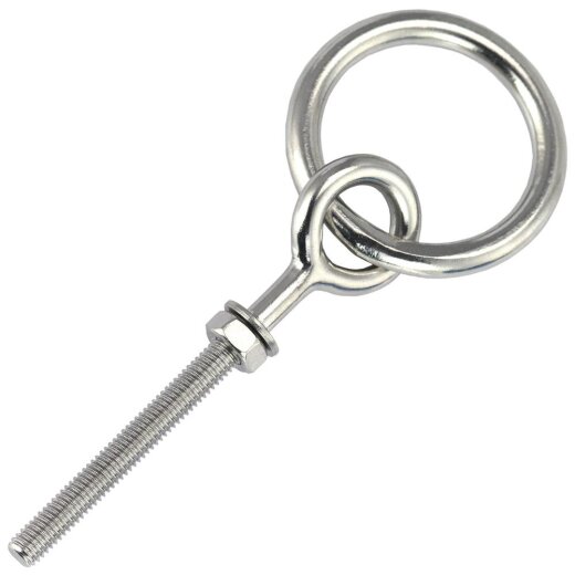 Augbolzen mit Ring M12 Edelstahl A2