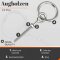 Augbolzen mit Ring M12 Edelstahl A2