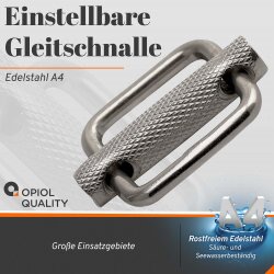 Gurtschnalle M25 Edelstahl A4