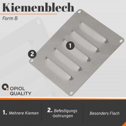 Kiemenblech Typ B 120x12 mm