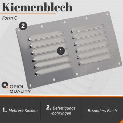 Kiemenblech 230x11mm Typ C