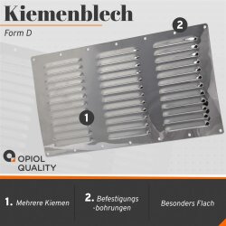 Kiemenblech 358x18mm Typ D