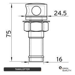 Tanklüfter Edelstahl A4