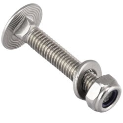 2 Stück Schlossschrauben M8x140/140 DIN 603...